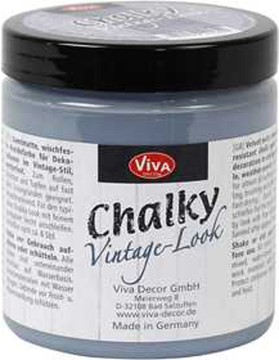 Chalky vintage look verf, smokey blue (603), 250ml [HOB-24332]